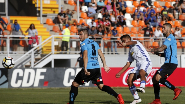 Nicolás Guerra abrió la cuenta para Universidad de Chile con un golazo ante Iquique