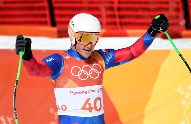 Henrik Von Appen logró un meritorio 34° lugar en el descenso de Pyeongchang