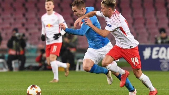 Con un doblete de Timo Werner RB Leipzig sorprendió a Napoli en la Europa League
