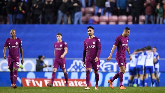El gol de Wigan Athletic que eliminó a Manchester City de la FA Cup
