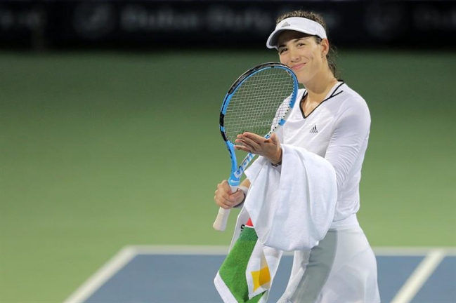 Garbiñe Muguruza avanzó a semifinales en el WTA de Dubai