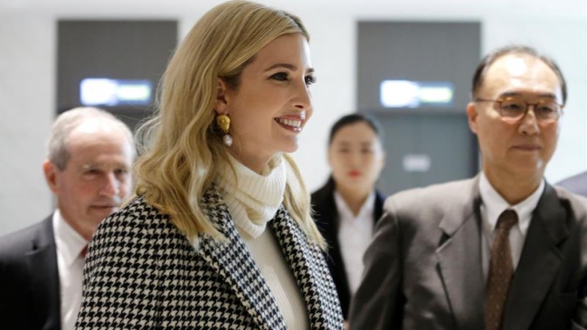 Ivanka Trump llegó a Corea del Sur para la clausura de los Juegos Olímpicos
