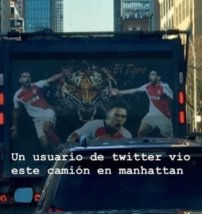 Un camionero fanático de Radamel Falcao fue sorprendido por el jugador