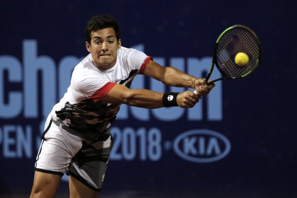 Christian Garín sacó la cara por los chilenos en su debut en el Challenger de Santiago