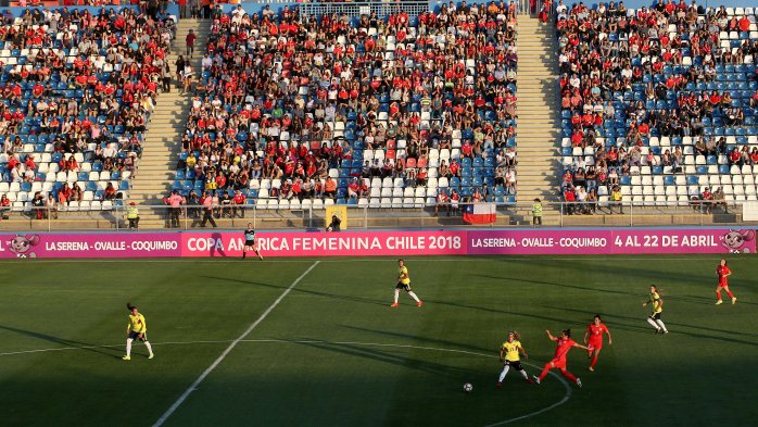 La igualdad entre la selección chilena femenina y Colombia en San Carlos de Apoquindo