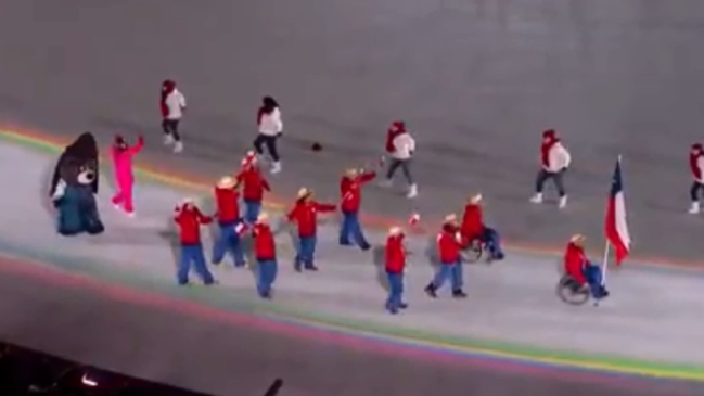El desfile de la delegación chilena en los Juegos Paralímpicos de Invierno