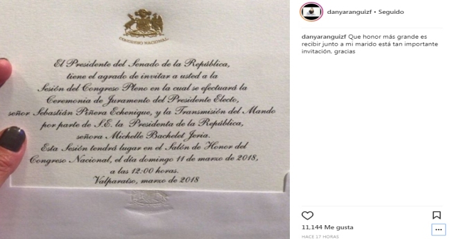 Jorge Valdivia y Daniela Aránguiz asistirán al cambio de mando presidencial