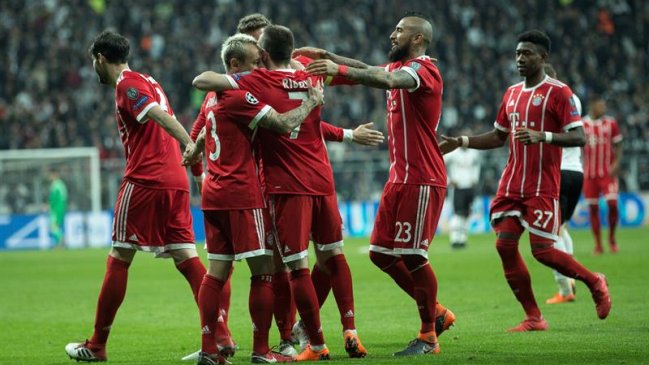 Bayern Munich confirmó su avance a cuartos de Champions League tras vencer como visita a Besiktas
