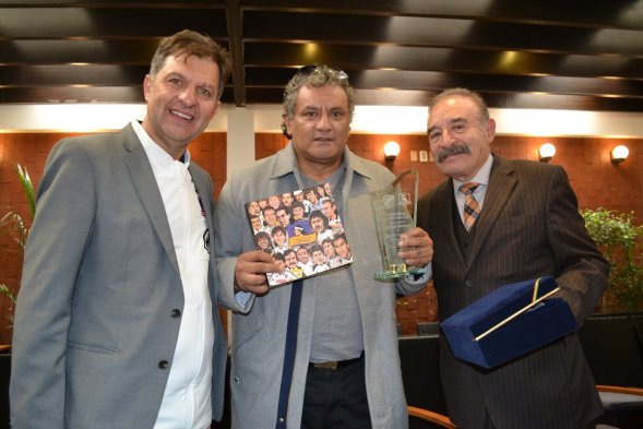 Aníbal Mosa se reunió con presidente de Bolívar y Marco Antonio Etcheverry en La Paz