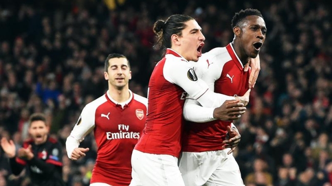La victoria de Arsenal sobre AC Milan que le dio el paso a cuartos en la Europa League