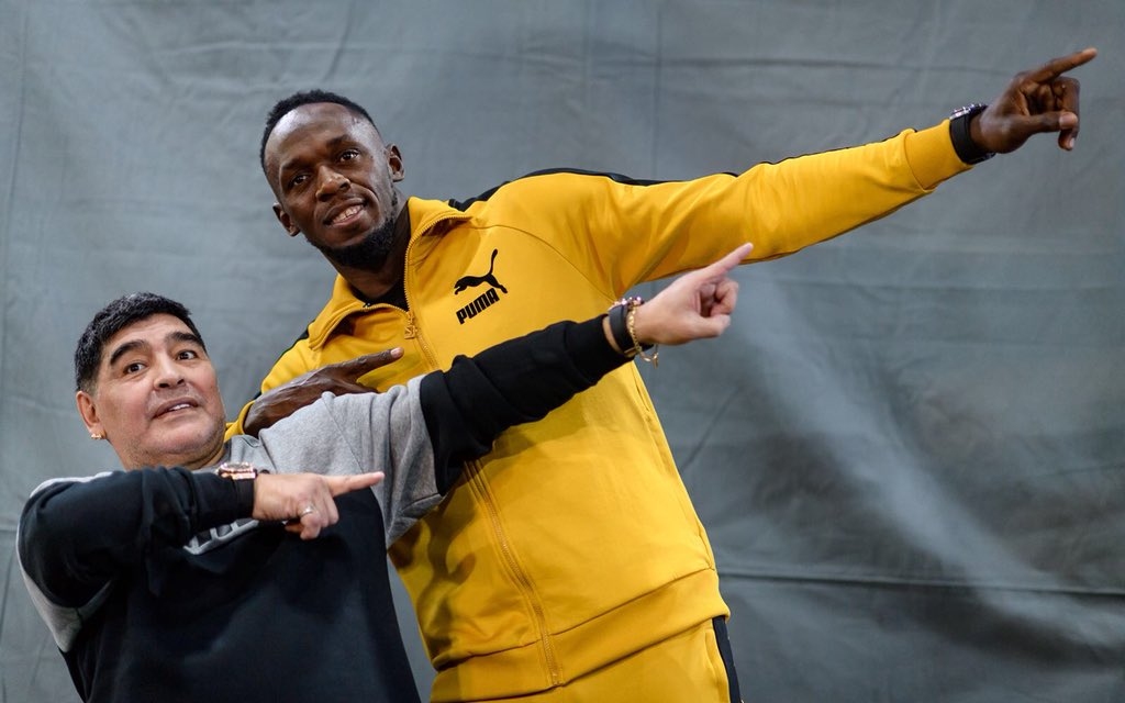 Usain Bolt recibió consejos de “un experto con la zurda”
