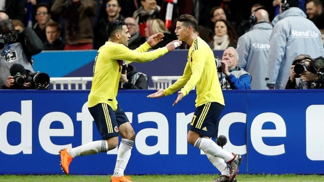James y Falcao fueron las figuras en triunfazo de Colombia sobre Francia