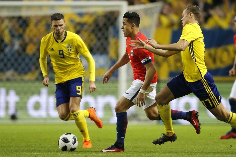 Chile le dio una probada al Mundial de Rusia en su amistoso con Suecia