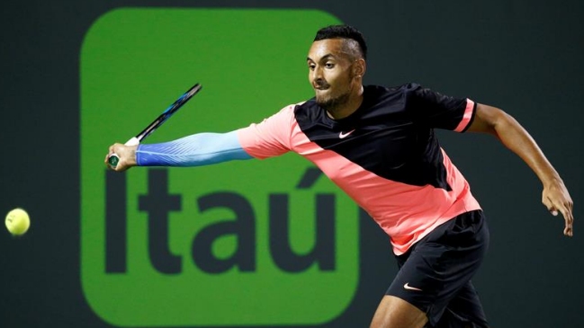 Nick Kyrgios pulverizó a Dusan Lajovic en 50 minutos para avanzar en Miami
