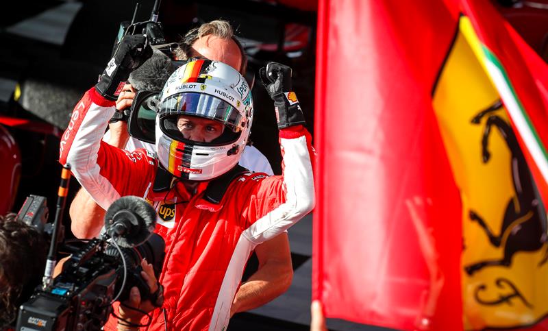 Sebastian Vettel y Ferrari celebraron con sorpresivo triunfo en el GP de Australia