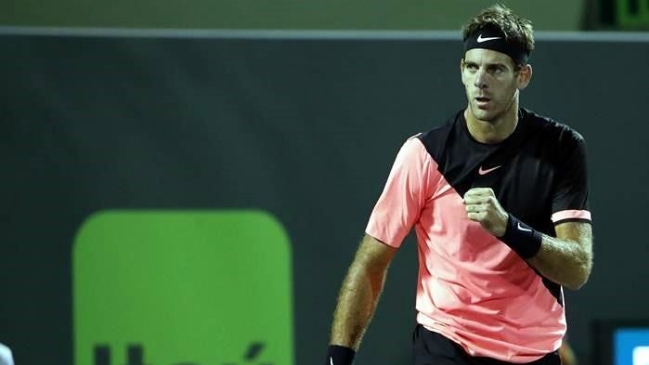 Juan Martín Del Potro vapuleó a Kei Nishikori para avanzar a octavos en Miami