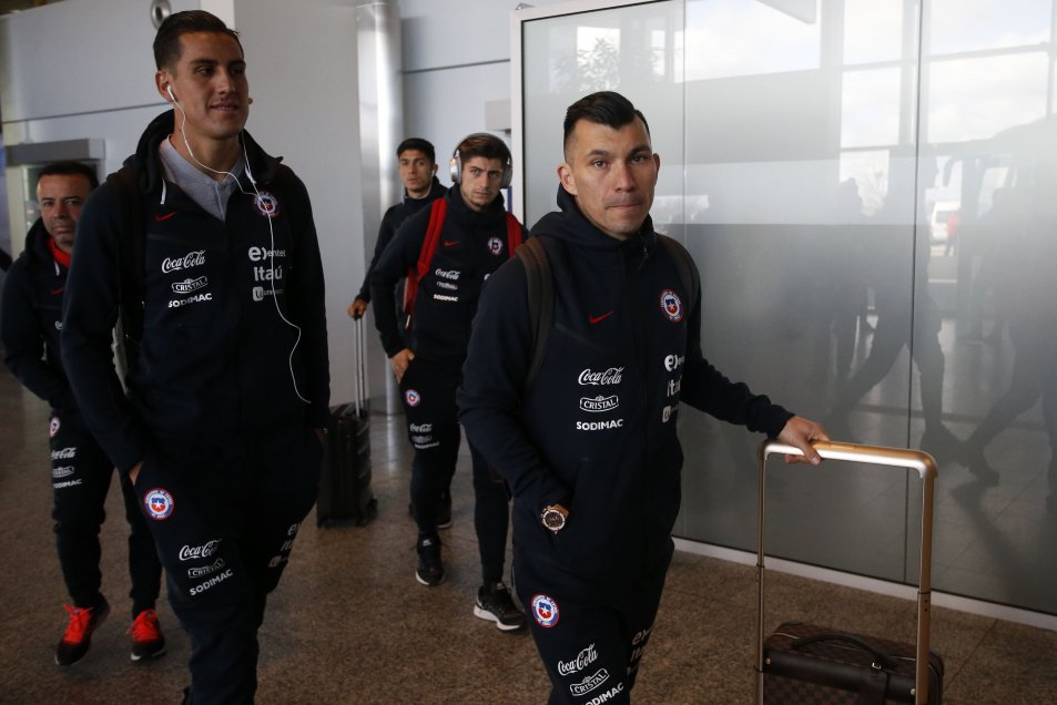 Así fue la llegada de la selección chilena a Aalborg en Dinamarca