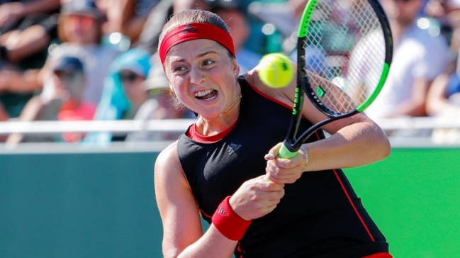 Jelena Ostapenko dejó en el camino a Kvitova para avanzar en Miami