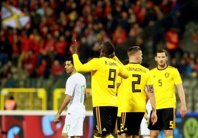 Bélgica aplastó a la Arabia Saudita de Juan Antonio Pizzi en amistoso internacional