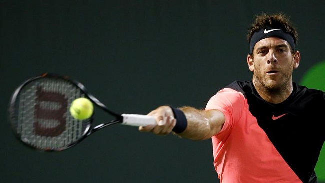 Juan Martín del Potro derribó a un luchador Milos Raonic para acceder a semifinales en Miami
