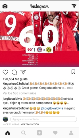 La divertida frase de Jorge Valdivia a Arturo Vidal: “Córtala, oye”