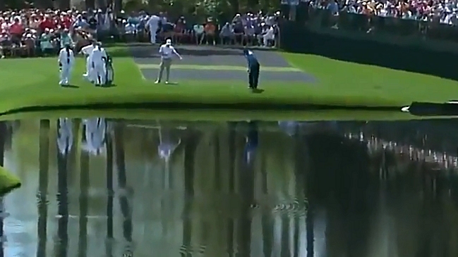 Golfista español deslumbró con un increíble tiro en el entrenamiento del Masters de Augusta