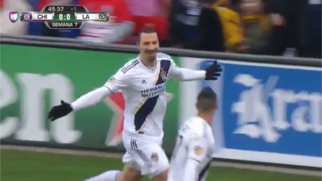 Zlatan marcó un golazo de cabeza para LA Galaxy