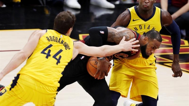 Indiana Pacers remontó y tomó ventaja en la serie ante Cleveland Cavaliers en la NBA