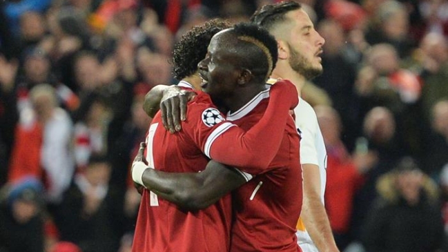 Liverpool derrotó a AS Roma gracias a Salah, Firmino y Mané