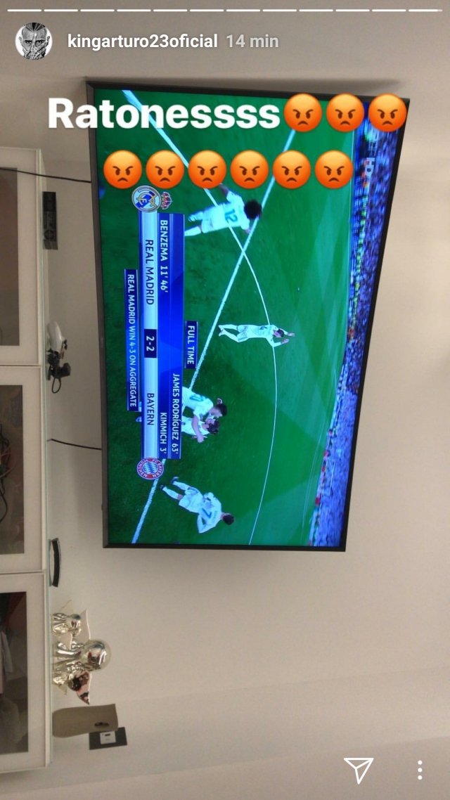 “Ratones”: La dura reacción de Arturo Vidal contra el estilo de juego de Real Madrid