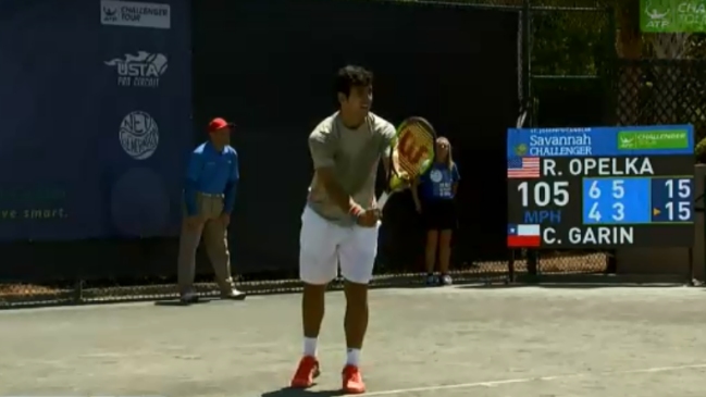 Christian Garín terminó su paso por el Challenger de Savannah en octavos de final