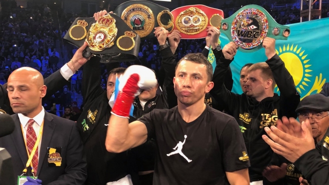 Gennady Golovkin destrozó a Vanes Martirosyan y retuvo sus títulos de peso mediano