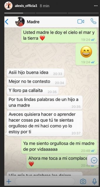 Las emocionantes palabras que Alexis dedicó a su mamá: Me siento orgulloso de por vida