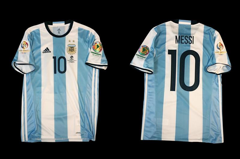 Empresa en Miami subastará camiseta que usó Messi ante Chile en la Copa Centenario