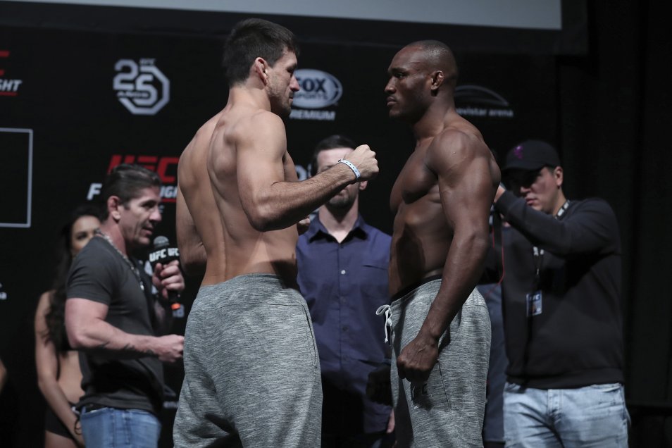 Las postales que dejó la ceremonia de pesaje de UFC Fight Night Chile