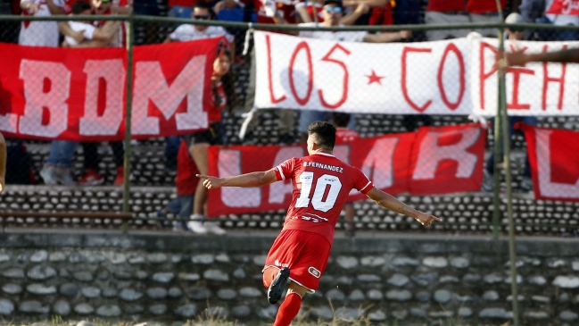 Brian Fernández puso el segundo tanto en la victoria parcial de Unión Calera sobre O’Higgins