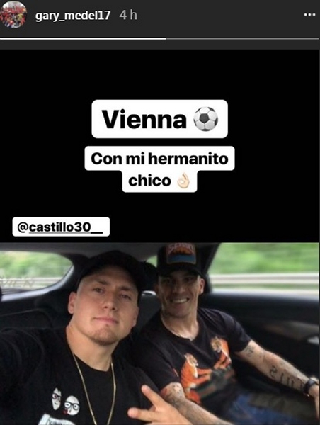 Gary Medel y Nicolás Castillo se sumaron a la selección chilena en Austria