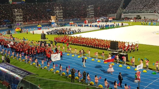 María Fernanda Valdés encabezó delegación chilena en la inauguración de los Sudamericanos