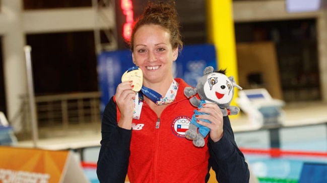Kristel Köbrich sumó un nuevo oro en los 800 metros libres de Cochabamba 2018