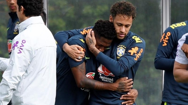Fred sufrió lesión en el entrenamiento de Brasil