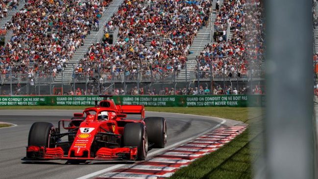 La grilla de salida en el Gran Premio de Canadá en la Fórmula 1