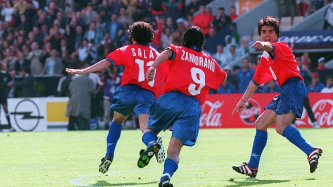 El gol de Marcelo Salas que desniveló el marcador para Chile sobre Italia
