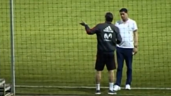 La acalorada charla entre Julen Lopetegui y Fernando Hierro