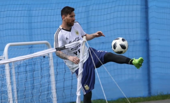 Argentina practicó a puertas cerradas de cara al duelo ante Islandia