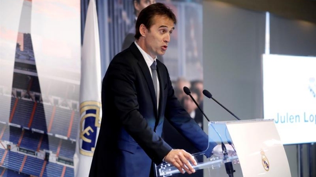 Florentino Pérez presentó a Lopetegui: Sé que tenías dos sueños perfectamente compatibles