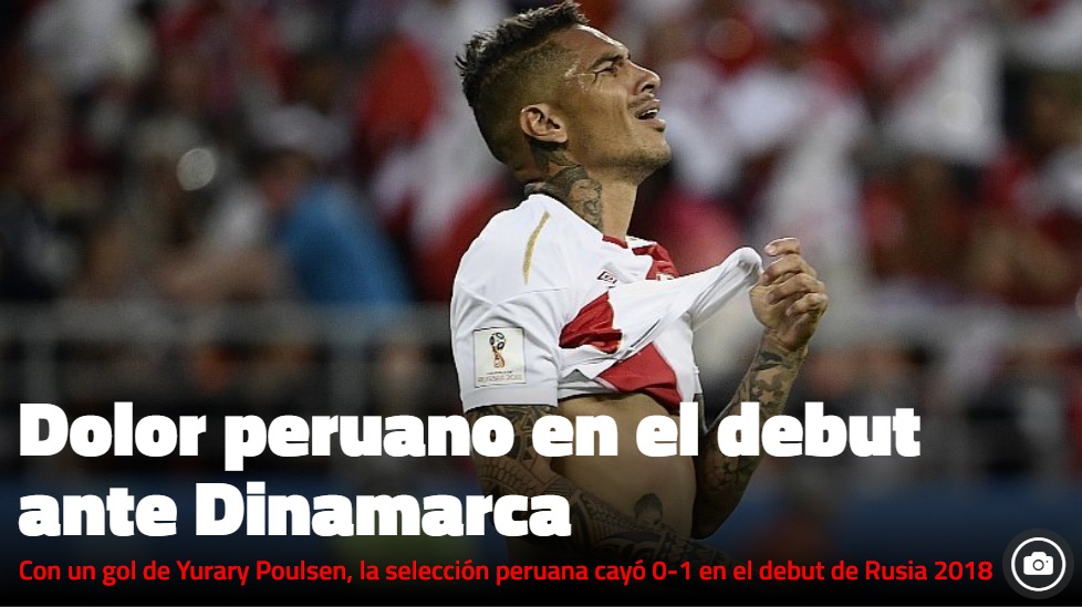 “¡Dolor y esperanza!”: Así reaccionó la prensa peruana con la derrota de su selección en Rusia