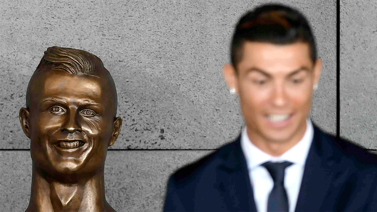Reemplazan polémica estatua de Cristiano Ronaldo
