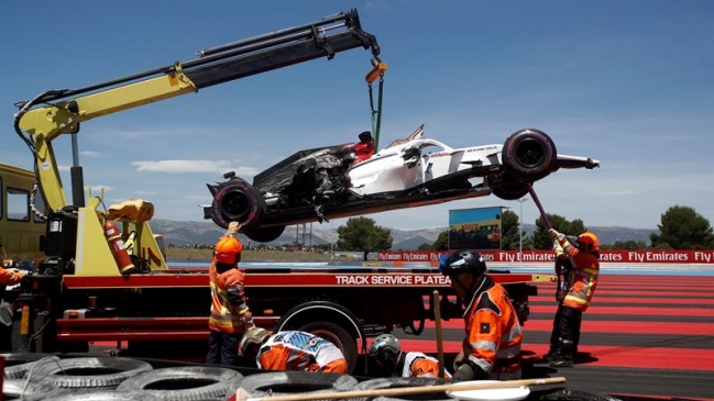 El accidente del que Marcus Ericsson salvó ileso en los entrenamientos libres del GP de Francia