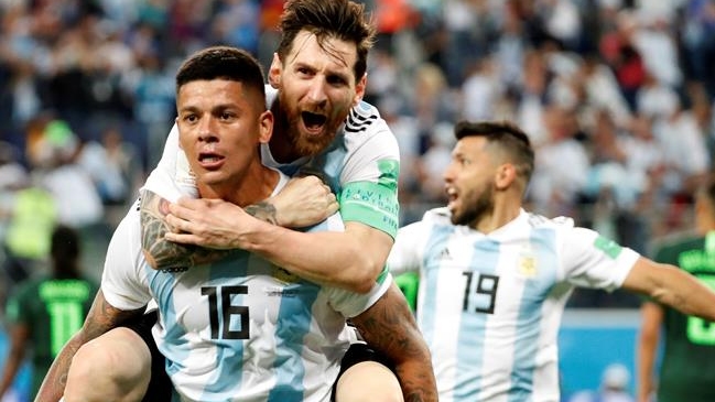 El gol de Marcos Rojo que clasificó a Argentina a octavos de final de Rusia 2018