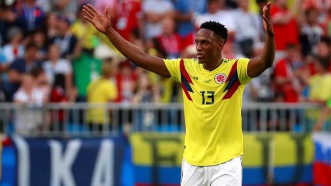 Yerry Mina anotó el gol que le dio a Colombia el liderato del Grupo H en Rusia 2018